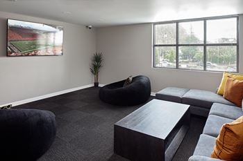 Resident lounge with WIFI and 70 inch flat screen TV